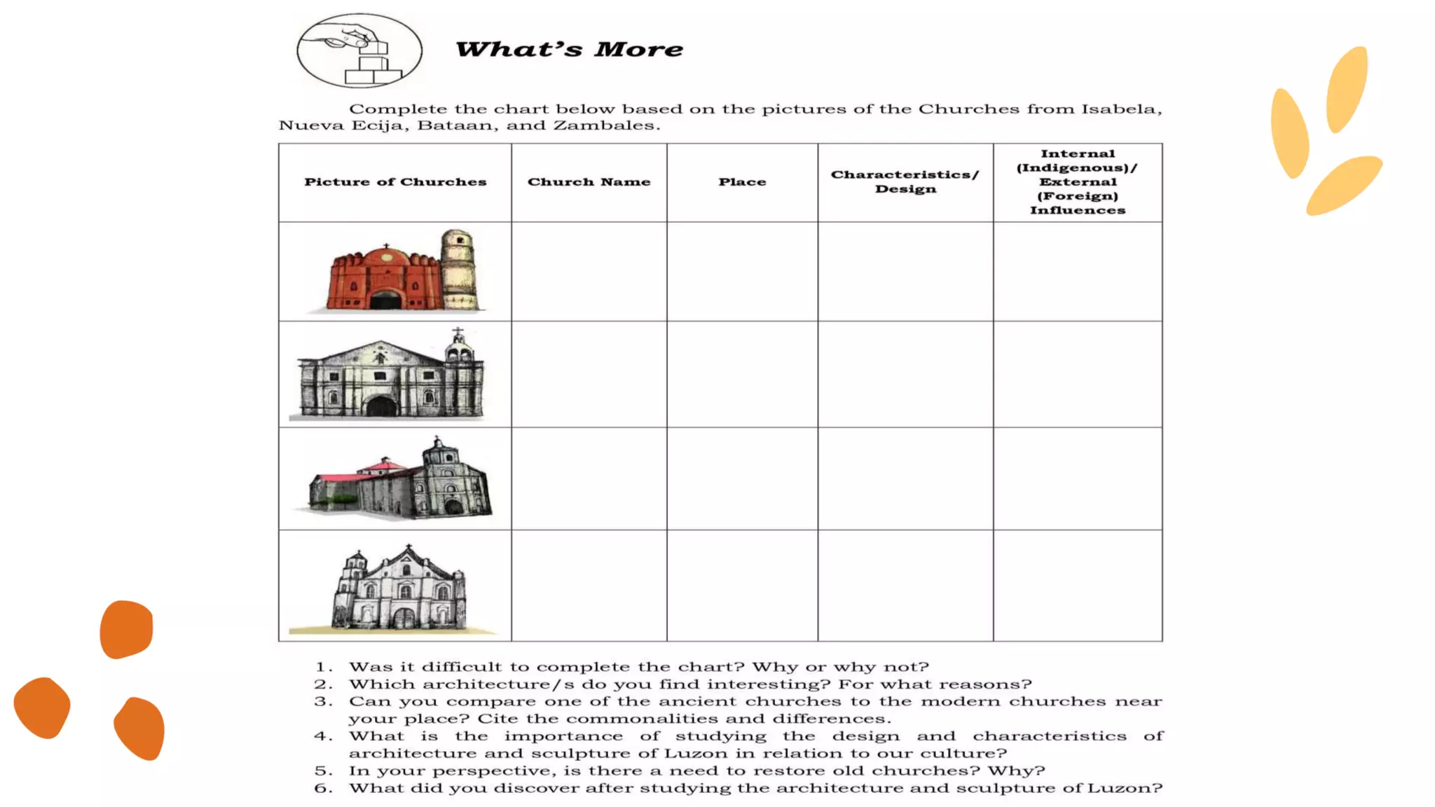 THE MAJESTIC ARCHITECTURE AND SCULPTURE OF LUZON PPT