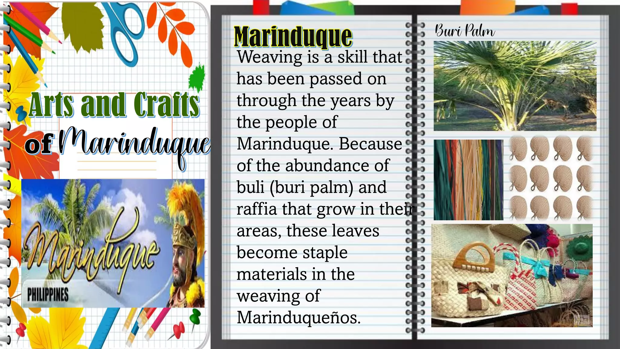 ARTS AND CRAFTS OF MIMAROPA MAPEH 7 ART LESSON PPT
