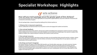 Arts Achieve Tech Update