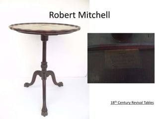Robert Mitchell
18th Century Revival Tables
 