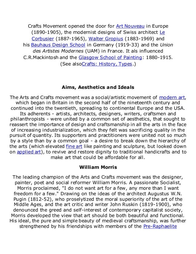 The arts and crafts movement pdf merge