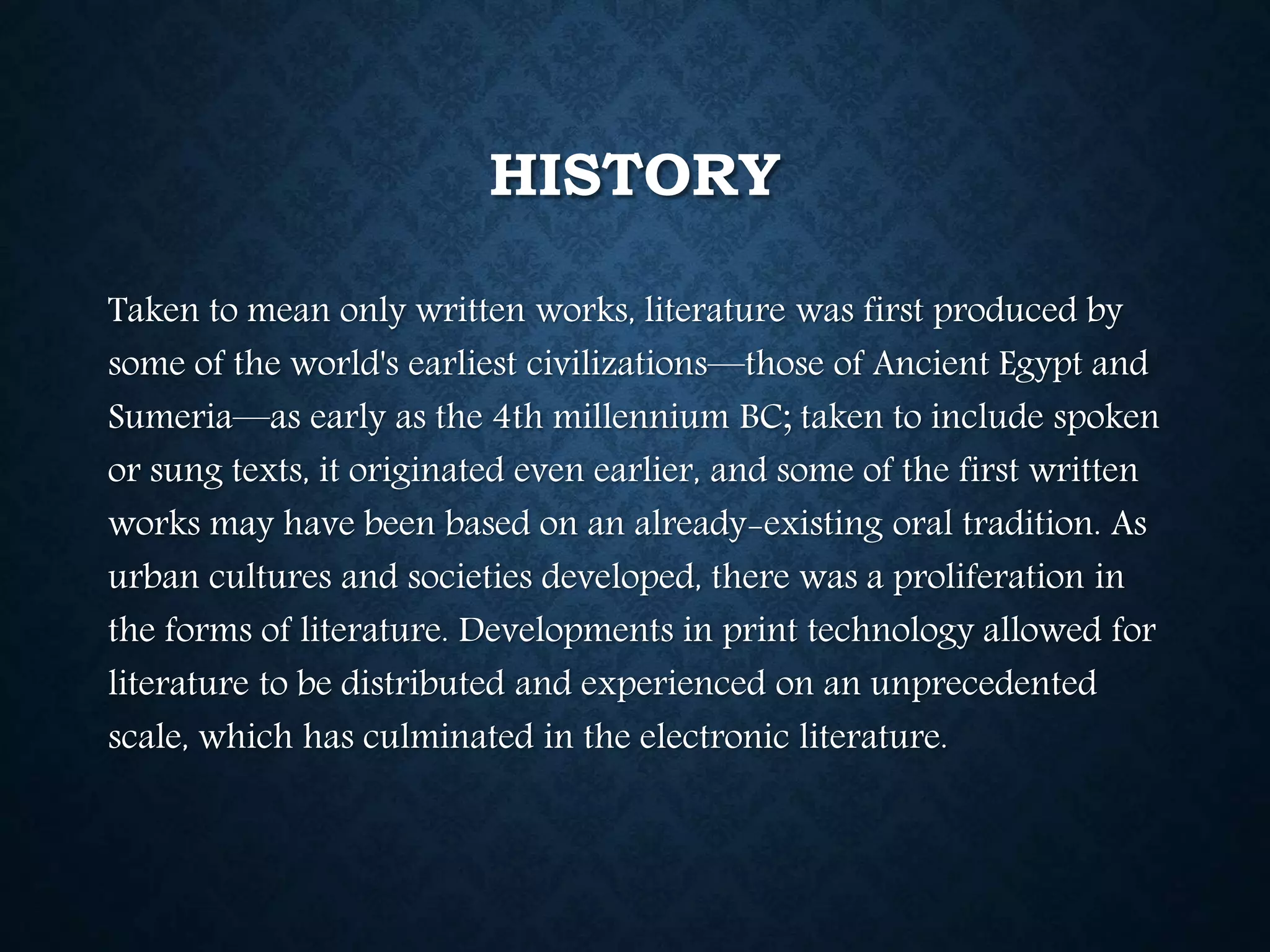 Arts and literature | PPTX