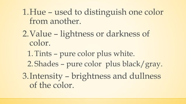 Arts and principles and elements of designs grade 7 | PPTX | Design ...