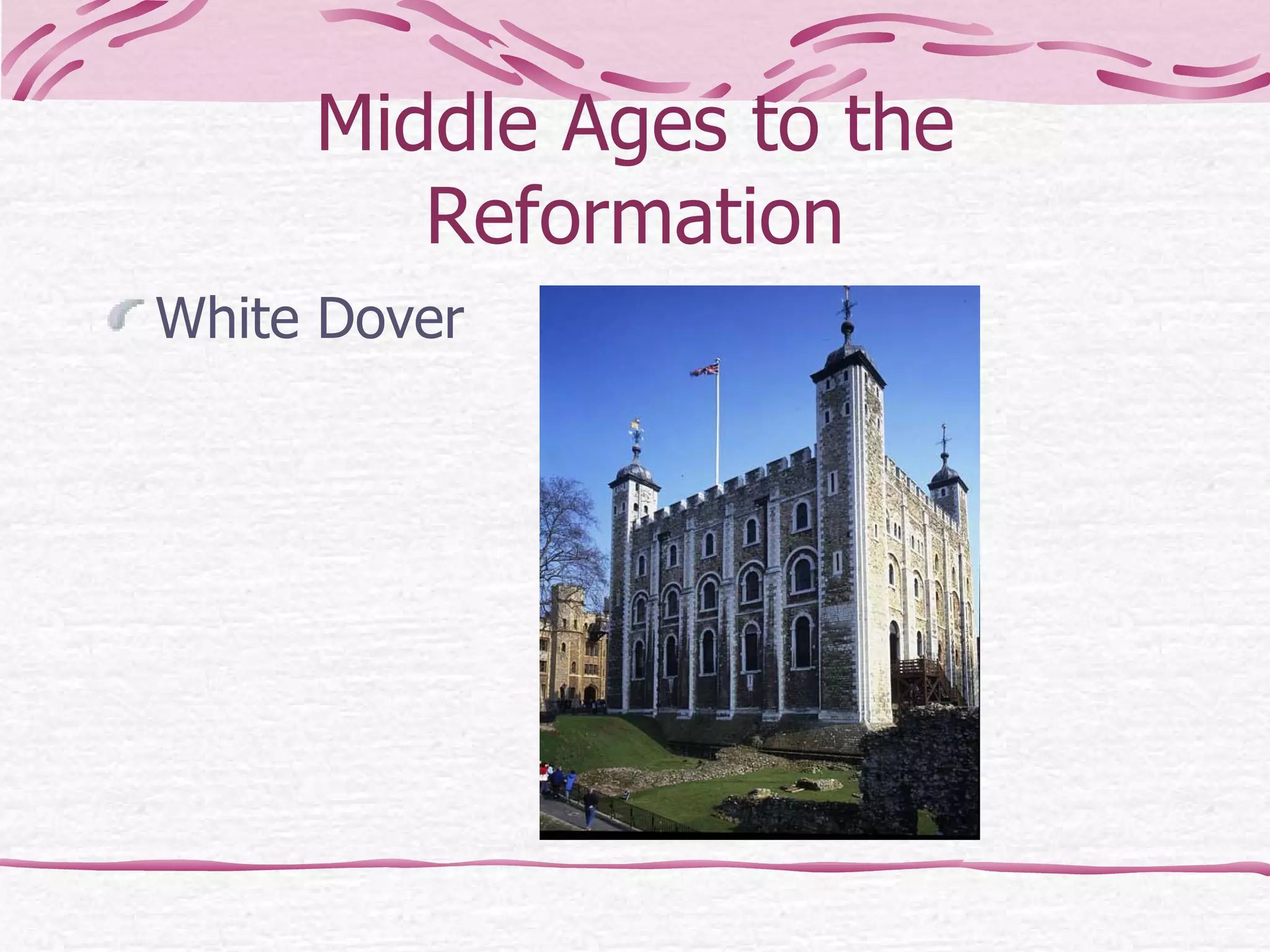 Middle Ages to the Reformation White Dover 