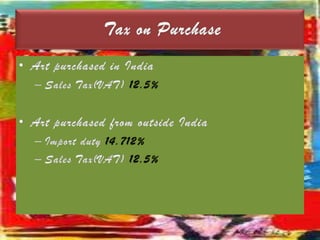 To obtain a loan secured by artwork