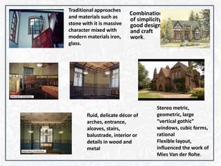 Window Styles Ratonal Arts and crafts Movement | PPTX
