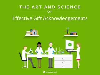Effective Gift Acknowledgements
 