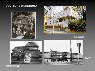 DEUTSCHE WERKBUND




                    BEHRENS




                              TAUT


VAN DE VELDE
 