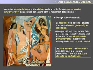 Aquest grup es desenvoluparà a la ciutat de Munic. És un grup menys agressiu que el els del
grup “El Pont” i representen la part més lírica i poètica de l'expressionisme.
Presenten una actitud més refinada i les seves obres formalment són una combinació
harmònica de formes i colors. El seu objectiu és captar l'essència espiritual de la realitat.
Destaquen les figures de Franz MARC, Vassily KANDINSKY i Paul KLEE
2.- DER BLAUE REITER ( EL GENET BLAU)
4.- ART SEGLE XX : L’EXPRESSIONISME
 