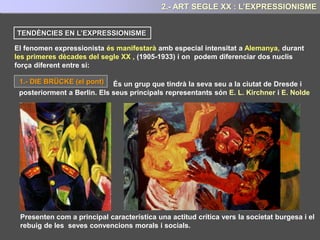 Els dadaistes van utilitzar diversos mitjans per la creació: La Pintura, l’escultura, el
collage, el ready-made i fins i tot la poesia fonètica.
En la realització de les seves creacions van fer servir tota mena de materials, fins i tot
deixalles tretes de papereres tals com : bitllets, etiquetes, trossos de fusta o metall...
En realitat els objectes importaven poc, el que realment contava és la manipulació
imaginativa que es fa d’aquests objectes.
La sorpresa, l'escàndol i la ironia van ser principis de l'actuació dels dadaistes
8.- ART SEGLE XX: EL DADAISME
 