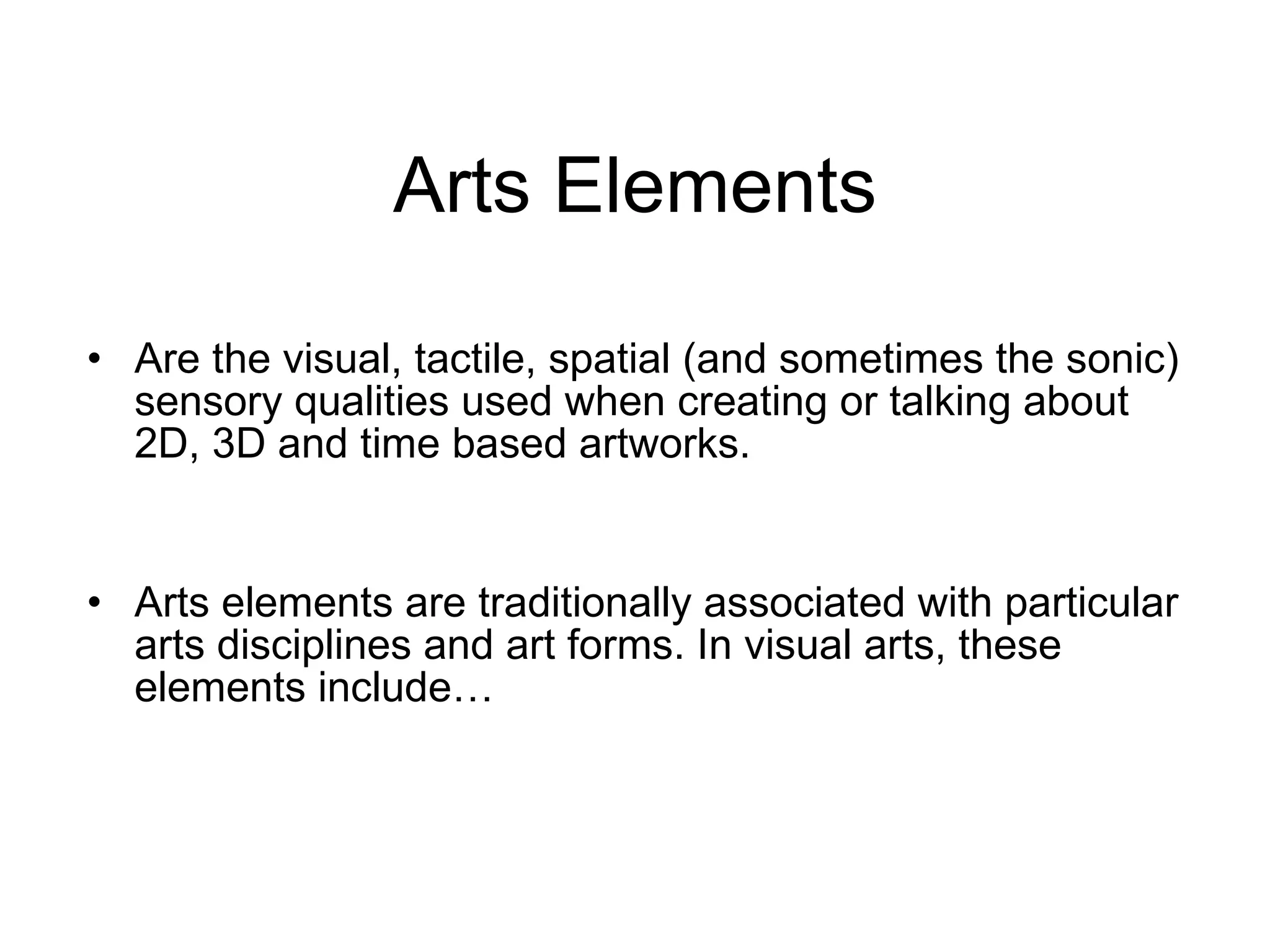 Arts elements and principles v7 | PPT