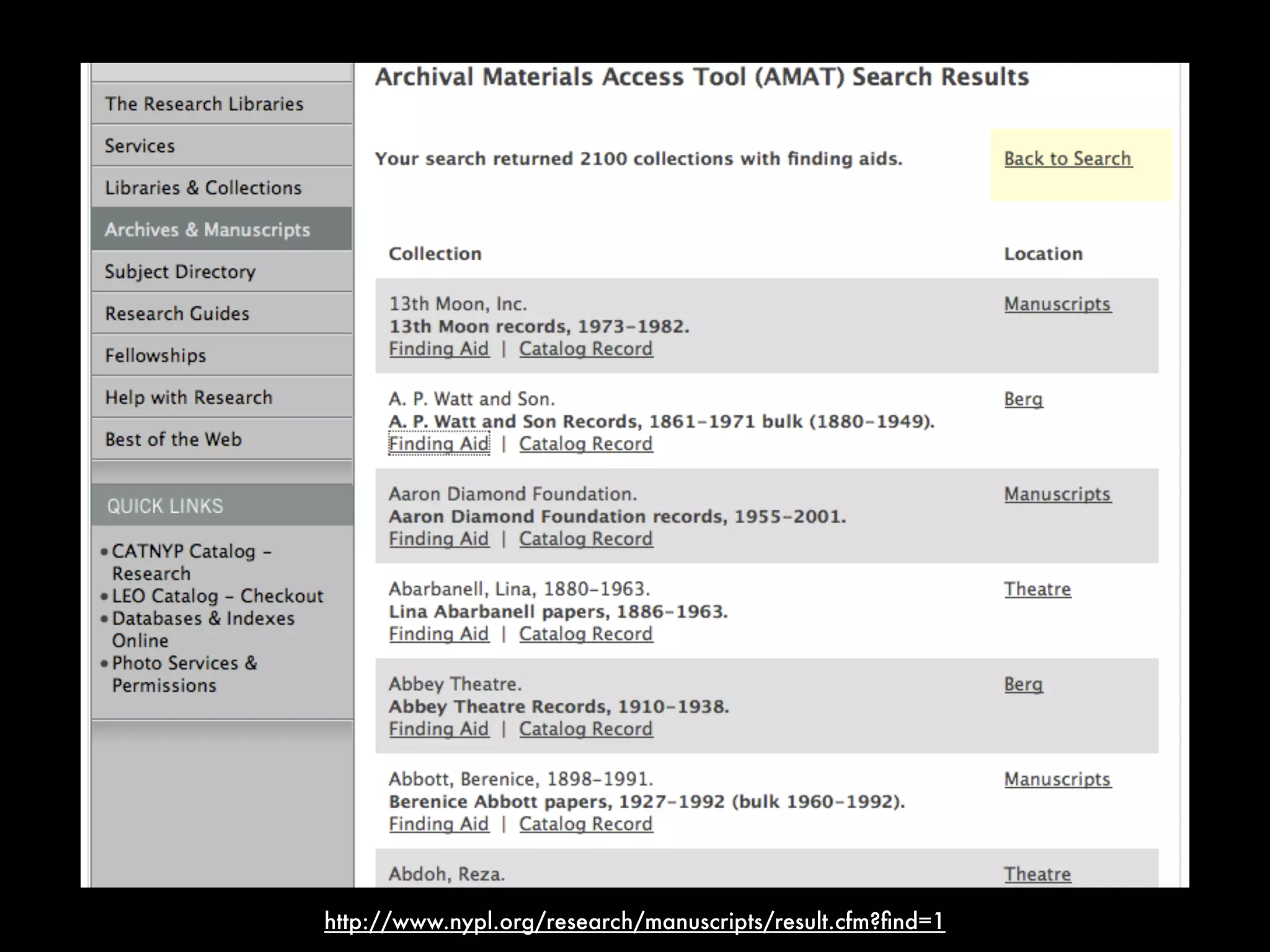 http://www.nypl.org/research/manuscripts/result.cfm?ﬁnd=1
 