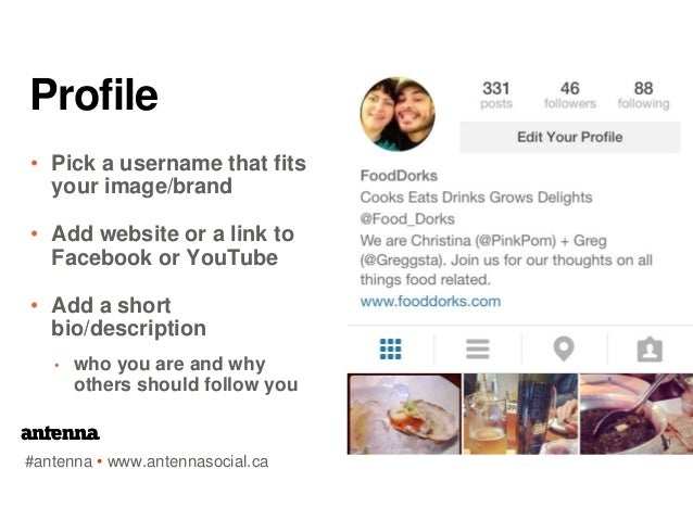 Artist Bio Instagram