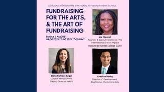 Fundraising for The Arts and The Art of Fundraising