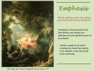 Proportion has to do with relationships— with the relationship of one part to the whole or of one part to another part.