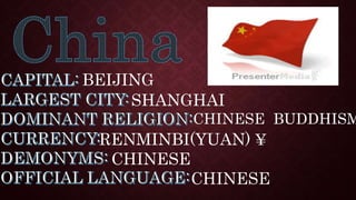 BEIJING
SHANGHAI
CHINESE BUDDHISM
RENMINBI(YUAN) ¥
CHINESE
CHINESE
 