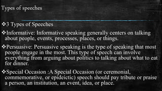 Arts of speaking | PPTX