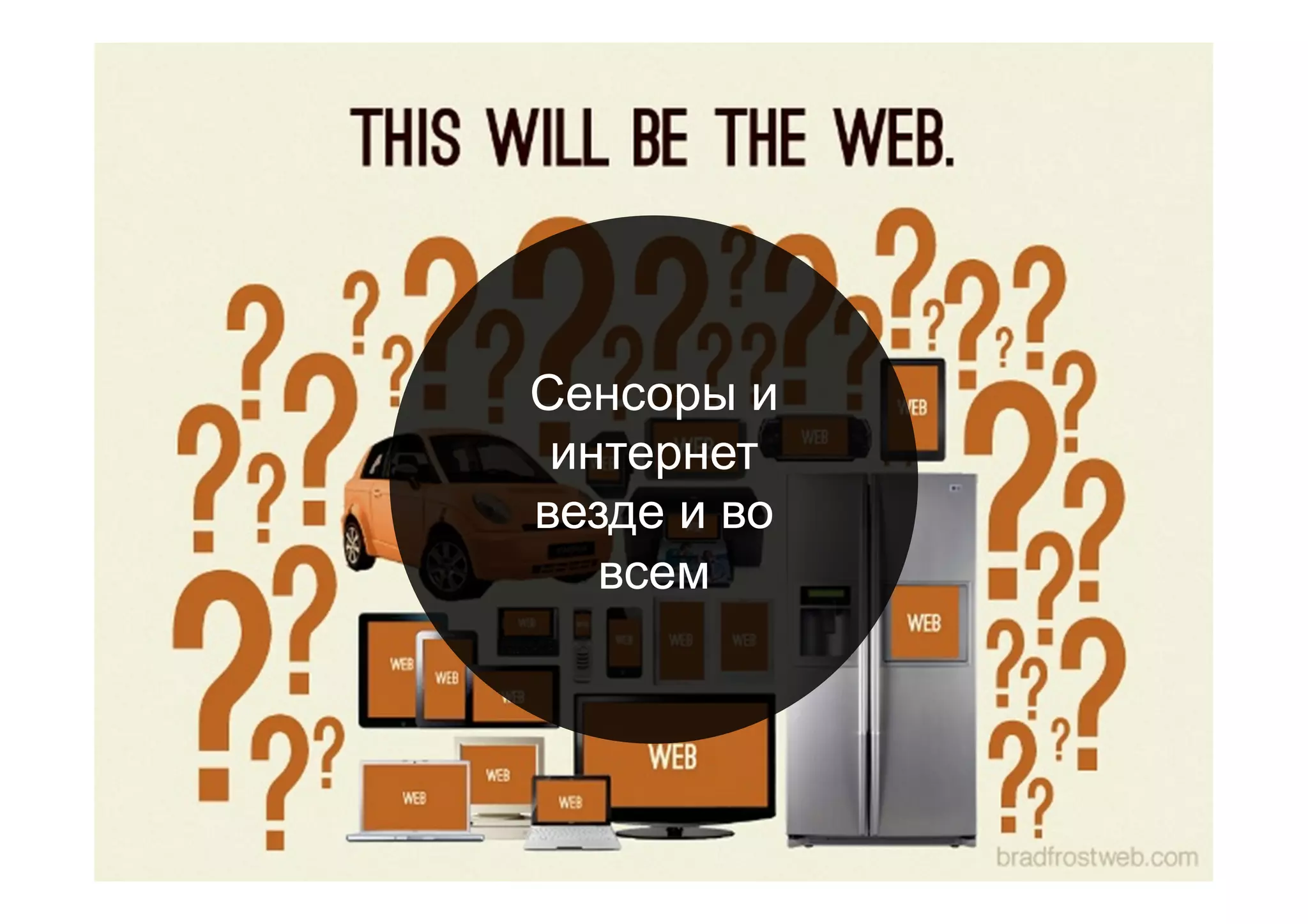 Сенсоры и
интернет
везде и во
всем
 