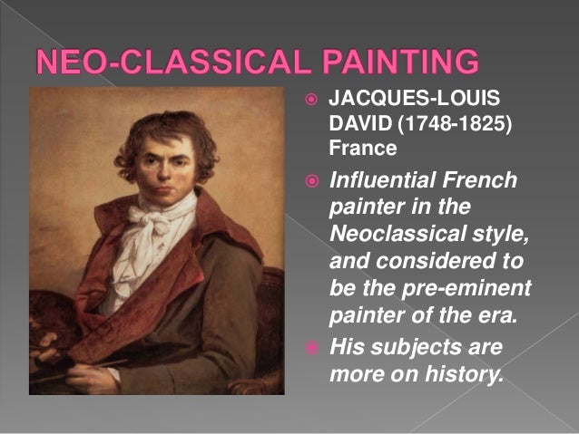 Arts of the neo classical period (1780-1840)