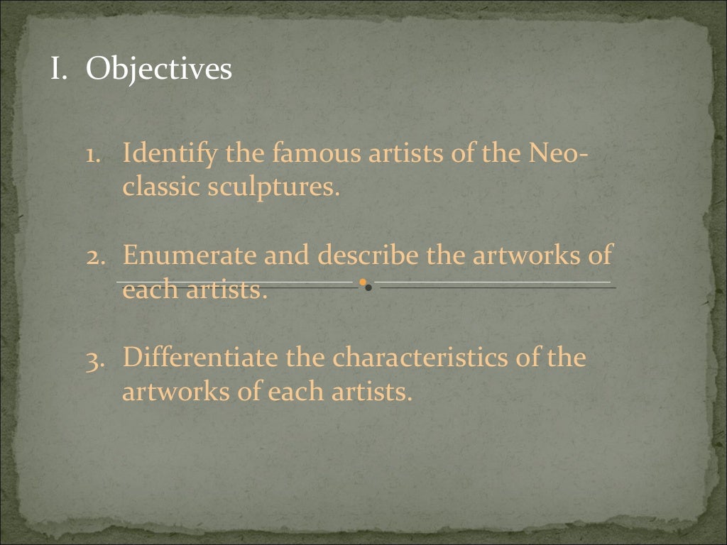 Arts of the Neo-Classical and Romantic periods