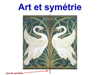 Art et symétrie
Axe de symétrie
 