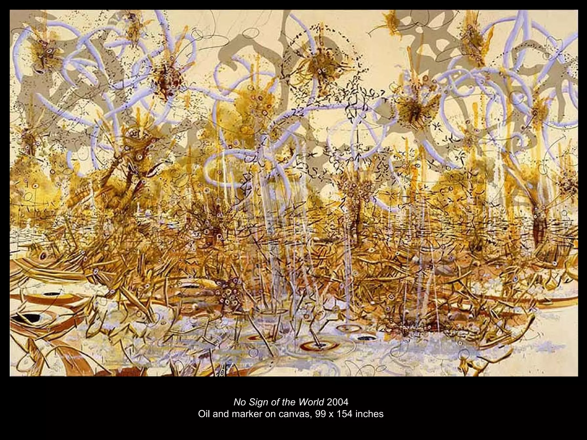 Yang Yongliang
China (1980 - )
Artificial Wonderland, 2010
Intricate Chinese inspired landscapes actually render modern
cityscapes with a hint of dystopia and a dash of apocalypse.
What seems beautiful from afar transforms upon attention
to detail.
New techniques playing with old art forms.
 