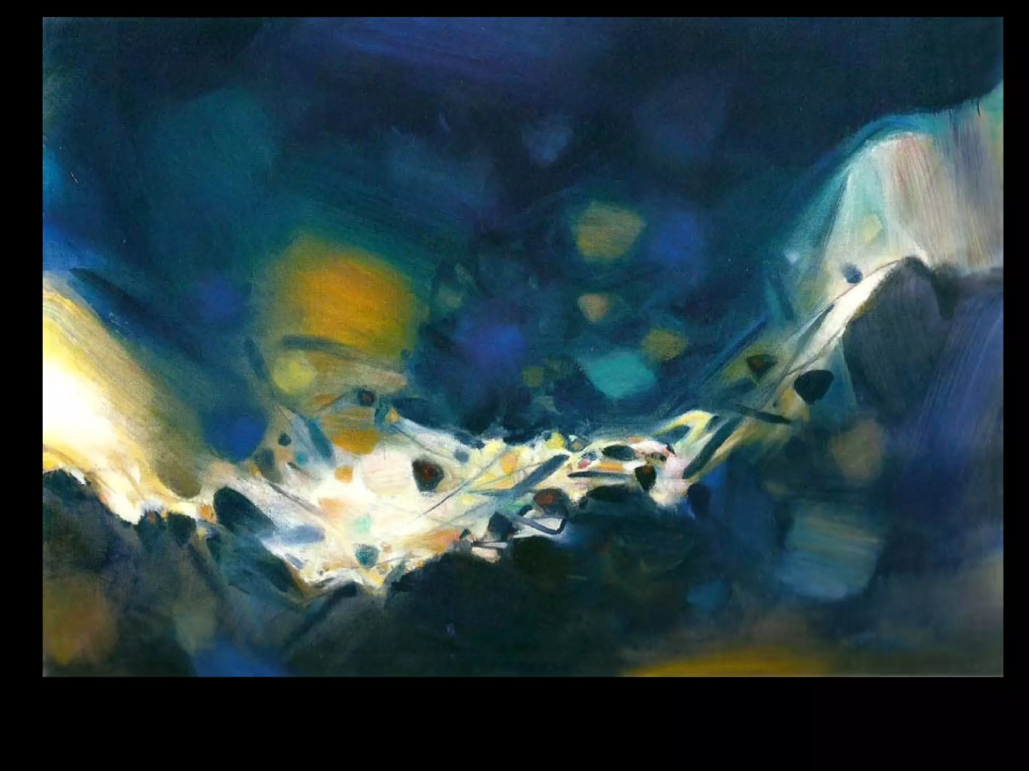 Patrick Dintino
American (1975 - )
Self-Portrait, 2000
I like his idea of creating abstract art through a scientific
process of human eyes, also called peripheral vision.
He processes the image through the relationship between
colors, light and dark, not by the shapes.
This painting is titled “Self portrait” -- his skin and hair color
are used to fill-in the bar code from his driver’s license.
 