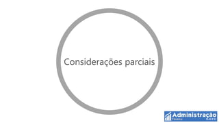 Considerações parciais
 