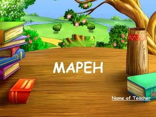 MAPEH
Name of Teacher
 