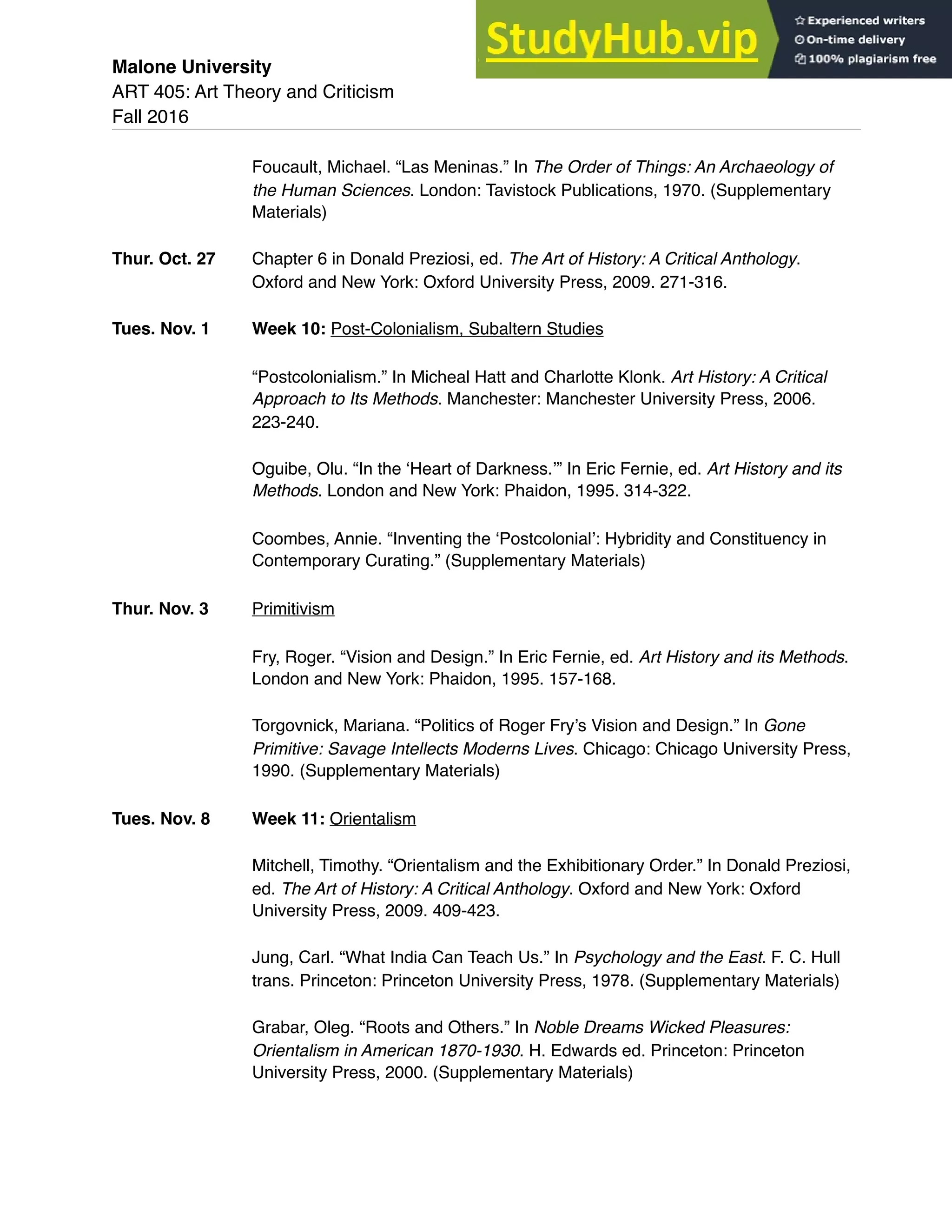Art Theory And Criticism Syllabus | PDF