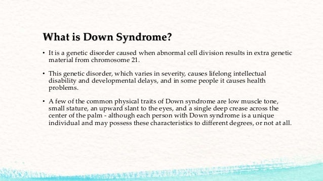 down syndrome essay