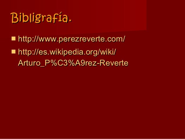 Arturo perez reverte