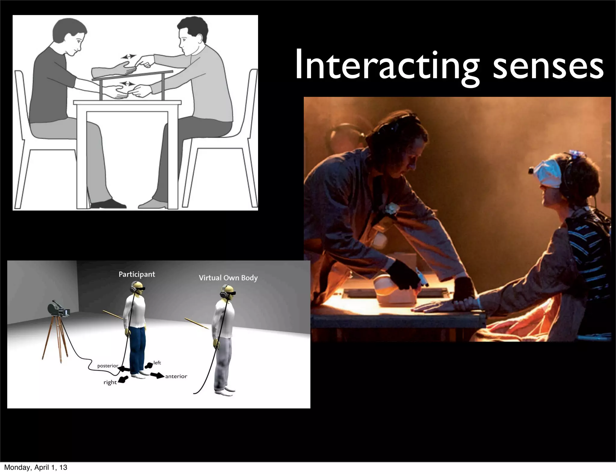 Interacting senses




Monday, April 1, 13
 