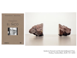 Guillermo Faivovich and Nicolás Goldberg’s El Taco,
Portikus, Frankfurt/Main, 25.09.–14.11.2010
 