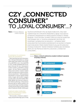 Czy "Connected Consumer" to "Loyal Consumer"...?