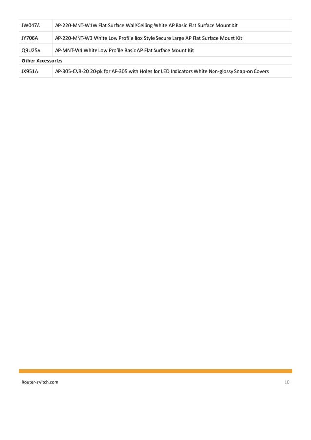Aruba 300 Series Manual _ Point D’Accès Aruba 300 – LSBGB
