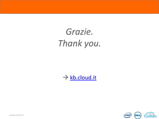 Grazie.
Thank you.

 kb.cloud.it

www.cloud.it

 