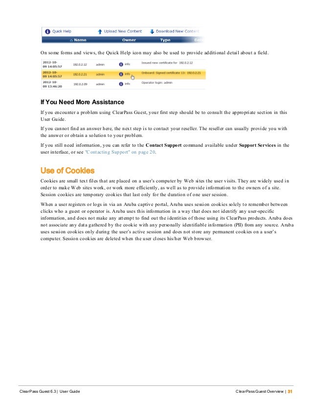 aruba clearpass guest 6 3 user guide aruba address format