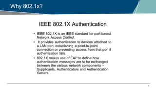 5
Why 802.1x?
 