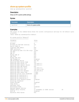 Aruba OS 6.3 Command Line Interface Reference Guide