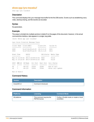 Aruba OS 6.3 Command Line Interface Reference Guide