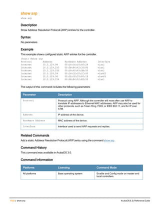 Aruba OS 6.3 Command Line Interface Reference Guide