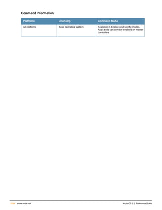 Aruba OS 6.3 Command Line Interface Reference Guide