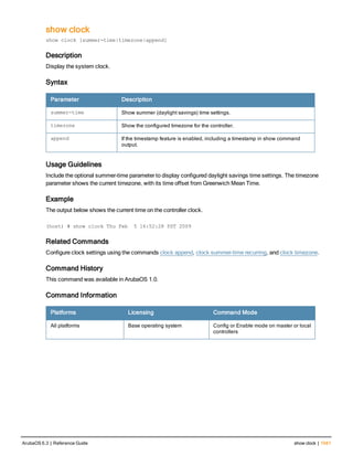 Aruba OS 6.3 Command Line Interface Reference Guide
