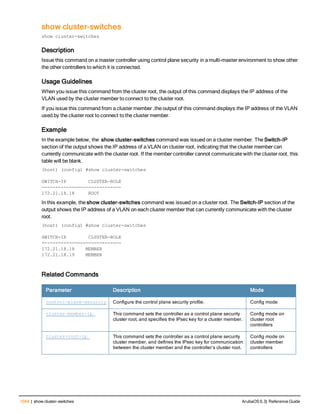 Aruba OS 6.3 Command Line Interface Reference Guide