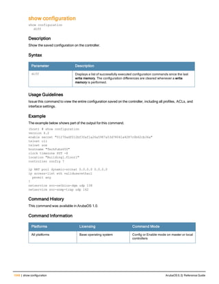 Aruba OS 6.3 Command Line Interface Reference Guide