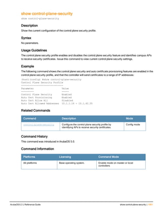 Aruba OS 6.3 Command Line Interface Reference Guide