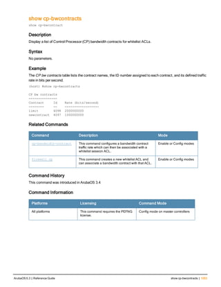 Aruba OS 6.3 Command Line Interface Reference Guide