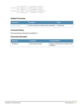 Aruba OS 6.3 Command Line Interface Reference Guide