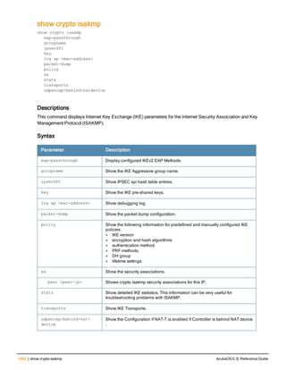 Aruba OS 6.3 Command Line Interface Reference Guide